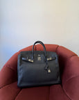Hermès Birkin 40 In Blue Indigo Togo (2011)