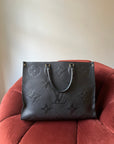 Louis Vuitton OnTheGo GM In Black Monogram Empreinte Leather