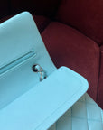 Chanel Medium Classic Double Flap In Tiffany Blue Lambskin (2019)