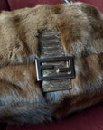 Fendi Vintage Mink & Python Mama Baguette