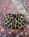 Celine by Phoebe Philo Leopard Print Calf hair Clutch