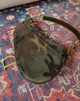 Vintage Dior Camouflage Saddle Bag