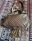 Gucci Vintage Monogram Metallic Indy Hobo