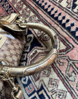 Gucci Vintage Monogram Metallic Indy Hobo