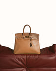 Hermès Birkin 35 In Gold Courcheval Leather (1998)