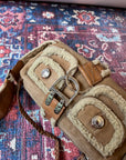 Dior Vintage Shearling Flight Shoulder Bag