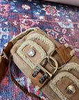 Dior Vintage Shearling Flight Shoulder Bag
