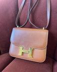 Hermès Constance 18 In Fauve Barenia (2019)