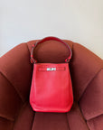 Hermès So Kelly 22 Verso Rouge Casaque / Rose Jaipur Togo (2012)