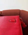 Hermès So Kelly 22 Verso Rouge Casaque / Rose Jaipur Togo (2012)