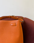 Hermès So Kelly 26 Verso In Orange/Yellow Togo (2012)