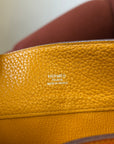 Hermès So Kelly 26 Verso In Orange/Yellow Togo (2012)