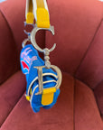 Dior Limited Edition "Adiorable" 69 Blue Velvet Saddle Bag (2003)