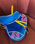 Dior Limited Edition "Adiorable" 69 Blue Velvet Saddle Bag (2003)