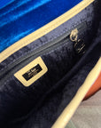 Dior Limited Edition "Adiorable" 69 Blue Velvet Saddle Bag (2003)