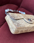 Chanel Stone Handle Mini Flap In Natural Python (2003)
