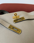 Hermès So Kelly 26 In Gris Tourterelle Togo (2008)