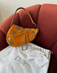 Dior by Galliano Limited Edition Embellished Suede Saddle Bag (2009)