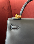 Hermès Kelly 28 Sellier In Black Box Calf (1996)