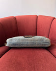 Fendi Vintage Python Trim Denim Baguette