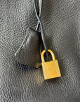 Hermès Birkin 35 In Indigo Ardennes (2003)