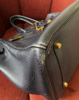Hermès Birkin 35 In Indigo Ardennes (2003)