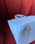 Hermès Candy Collection Birkin 35 Verso In Celeste Epsom / Bleu Mykonos (2011)