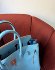 Hermès Candy Collection Birkin 35 Verso In Celeste Epsom / Bleu Mykonos (2011)
