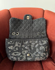 Chanel Jumbo Leopard Crystal Tweed Single Flap (2010-11)