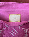 Louis Vuitton Pink Denim Monogram Pleaty (2006)