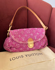 Louis Vuitton Pink Denim Monogram Pleaty (2006)