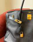 Hermès Birkin 40 In Black Togo (2000)