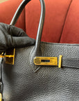Hermès Birkin 40 In Black Togo (2000)