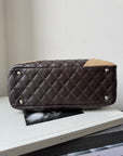 Chanel Cambon Ligne Bowler In Brown Lambskin (2005)