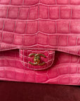 Chanel Jumbo Classic Double Flap In Pink Ombré Alligator *PRICE UPON REQUEST*