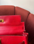 Hermès Kelly 32 in Rouge Vif Box Calf (1994)
