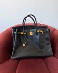 Hermès Birkin 40 In Black Box Calf (1997)