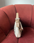 Fendi Vintage Embroidered Floral Sequin Zucca Baguette