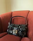 Fendi Vintage Beaded Paillette Baguette