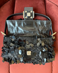 Fendi Vintage Beaded Paillette Baguette