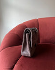 Chanel Medium Classic Double Flap In Espresso Python (2011)