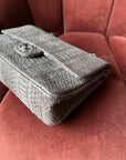 Chanel Medium Classic Double Flap In Espresso Python (2011)