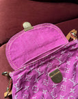 Louis Vuitton Pink Denim Monogram Pleaty (2006)