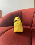 Loewe Mini Puzzle Bag In Yellow Python