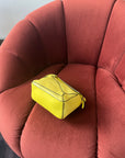 Loewe Mini Puzzle Bag In Yellow Python