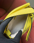 Loewe Mini Puzzle Bag In Yellow Python