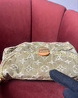 Louis Vuitton Green Denim Monogram Pleaty (2006)