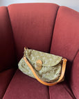 Louis Vuitton Green Denim Monogram Pleaty (2006)