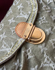 Louis Vuitton Green Denim Monogram Pleaty (2006)