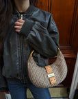 Dior Vintage Street Chic Half Moon Mini Hobo (2004)